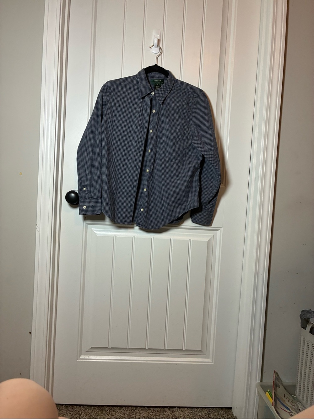 Ralph Lauren Women's Navy Button-Down Shirt